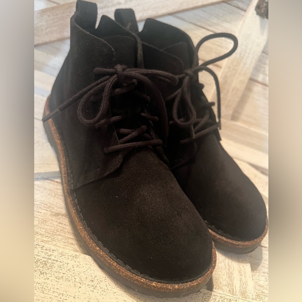 Birkenstock Black Suede Ankle Boots